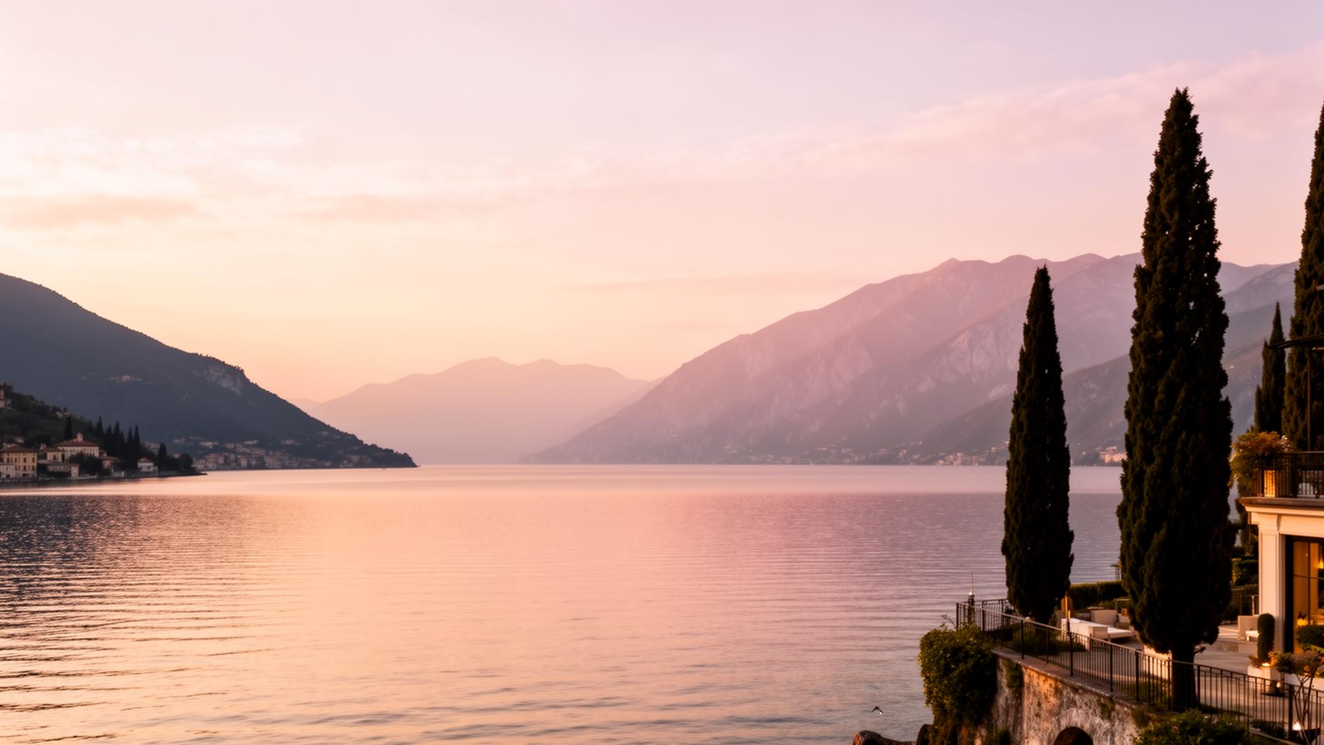 Lago di Garda al tramonto